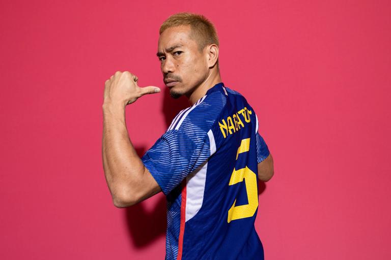 DOHA, QATAR - NOVEMBER 15: Yuto Nagatomo of Japan poses during the official FIFA World Cup Qatar 2022 portrait session on November 15, 2022 in Doha, Qatar. (Photo by Adam Pretty - FIFA/FIFA via Getty Images)